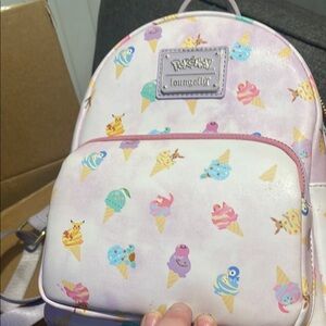 Loungefly Pink and Purple Mini Backpack with Playful Design
